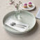 round enamel trinket tray (30cm) - light grey