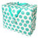 jumbo storage bag - turquoise on white spotlight
