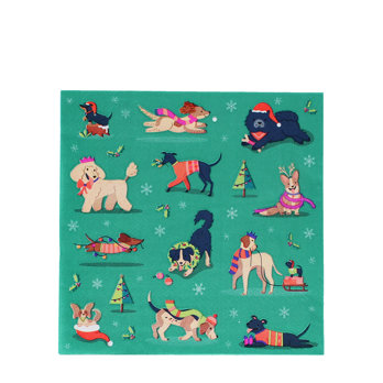 serviettes en papier (paquet de 20) - amis festifs