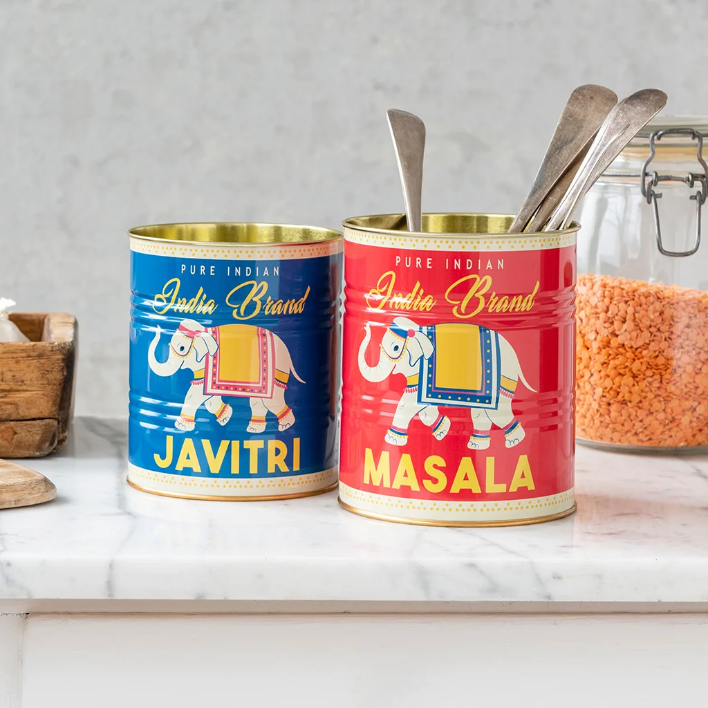 boîtes de rangement masala et javitri (lot de 2)