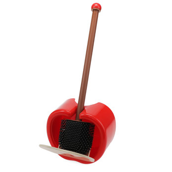 red apple toilet brush