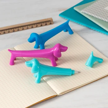 sausage dog shaped pen - blue sausage dog shaped pen - blue