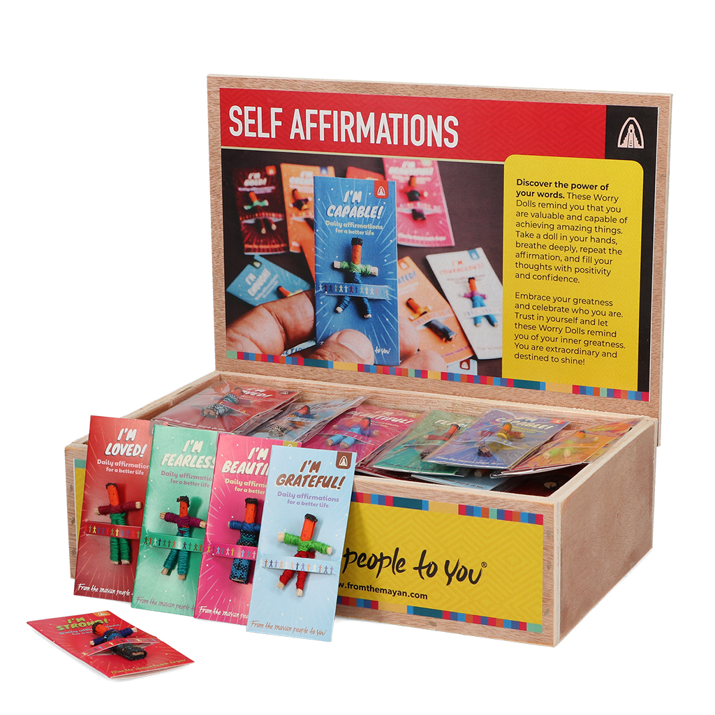 worry dolls - self affirmations (assorted)