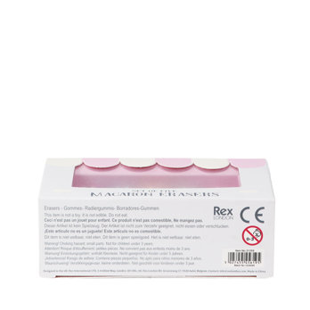 gommes (lot de 5) - macarons