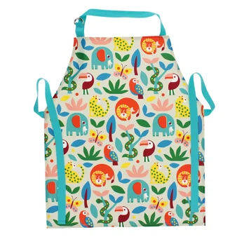 wipeable cotton children's apron - wild wonders wipeable cotton children's apron - wild wonders