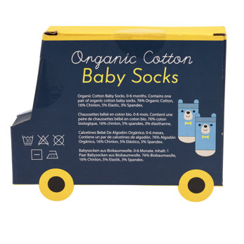 pair of baby socks - blue bear