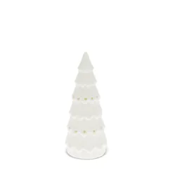 matt ceramic led decoration - small christmas tree matt ceramic led decoration - small christmas tree