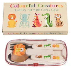 set de couverts colourful creatures