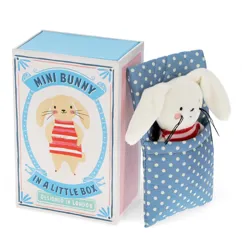 mini bunny in a little box - soft toy mini bunny in a little box - soft toy
