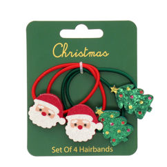 christmas hairbands (set of 4)