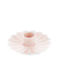 enamel flat flower candle holder - soft pink