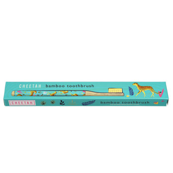 bamboo toothbrush - cheetah
