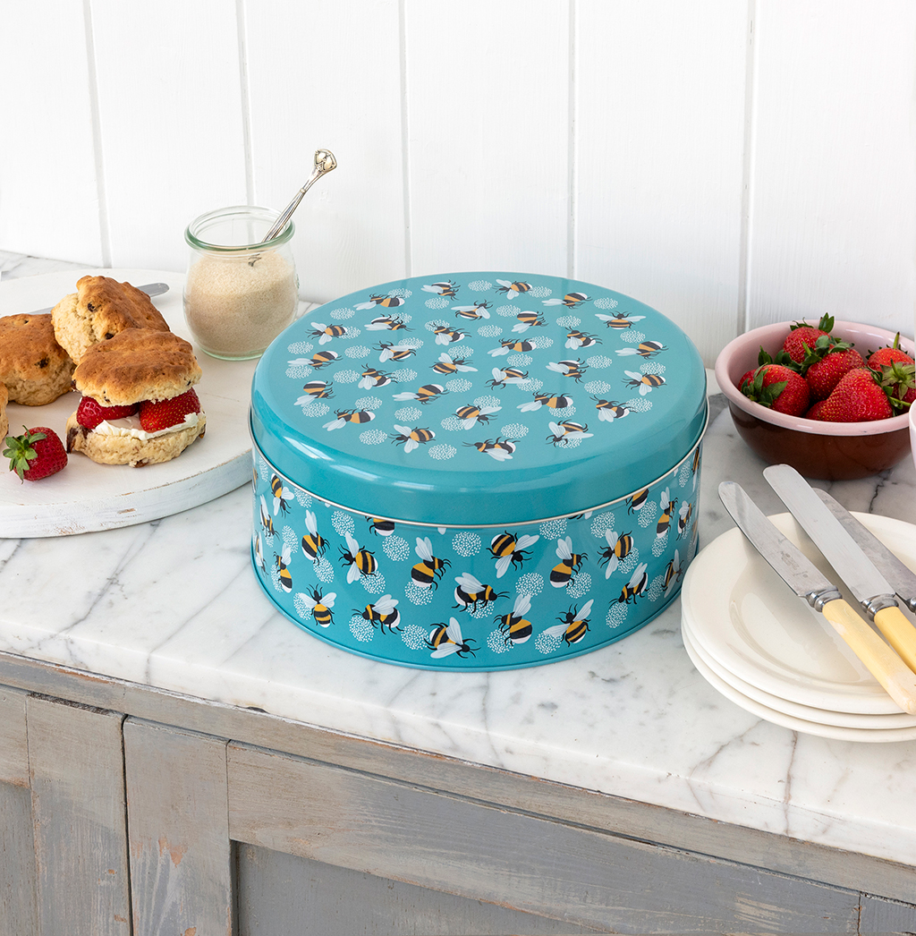 cake storage tin - bumblebee