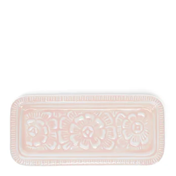 enamel trinket tray - soft pink enamel trinket tray - soft pink