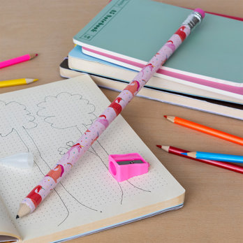 riesen-bleistift mit anspitzer - einhorn