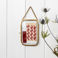 cadre suspendu arrondi en laiton 10x15cm