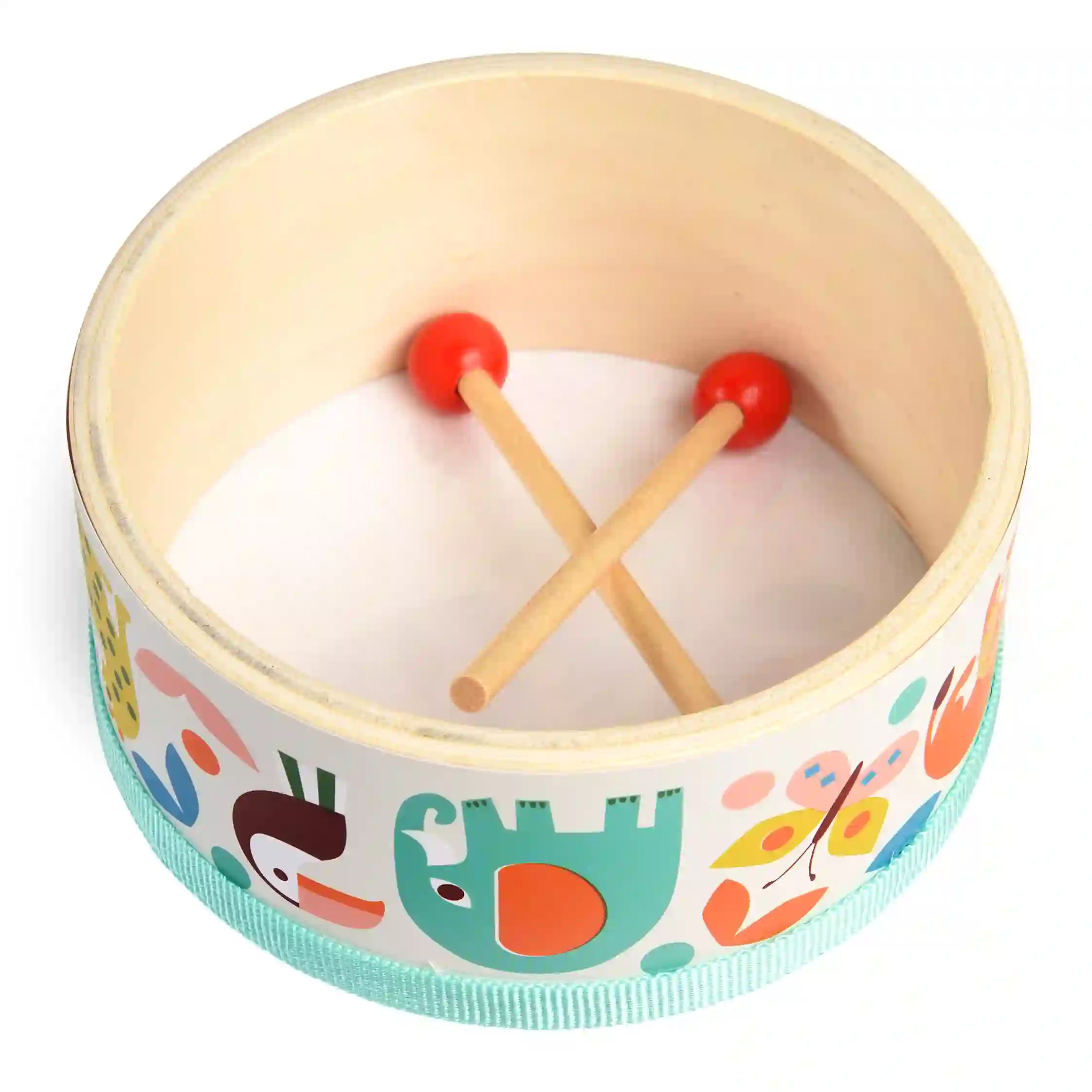 tambor con baquetas wild wonders