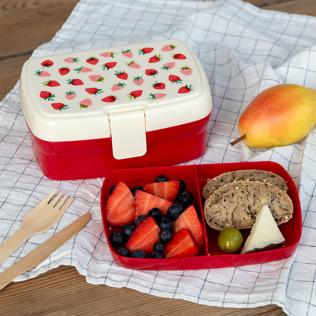 lunchbox mit fach - little strawberry