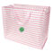 jumbo storage bag - pink stripes