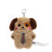 fluffy keyring bag charm - dog