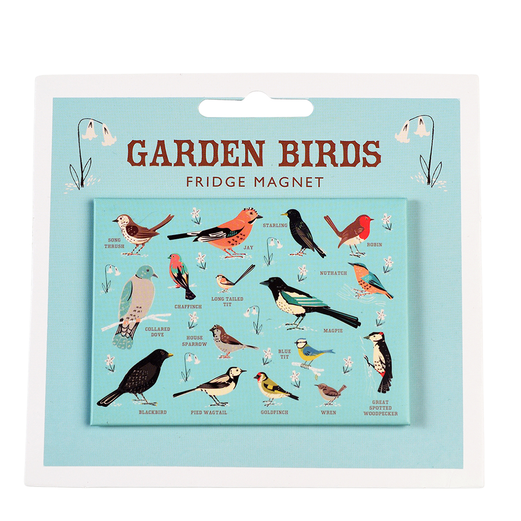 fridge magnet - garden birds
