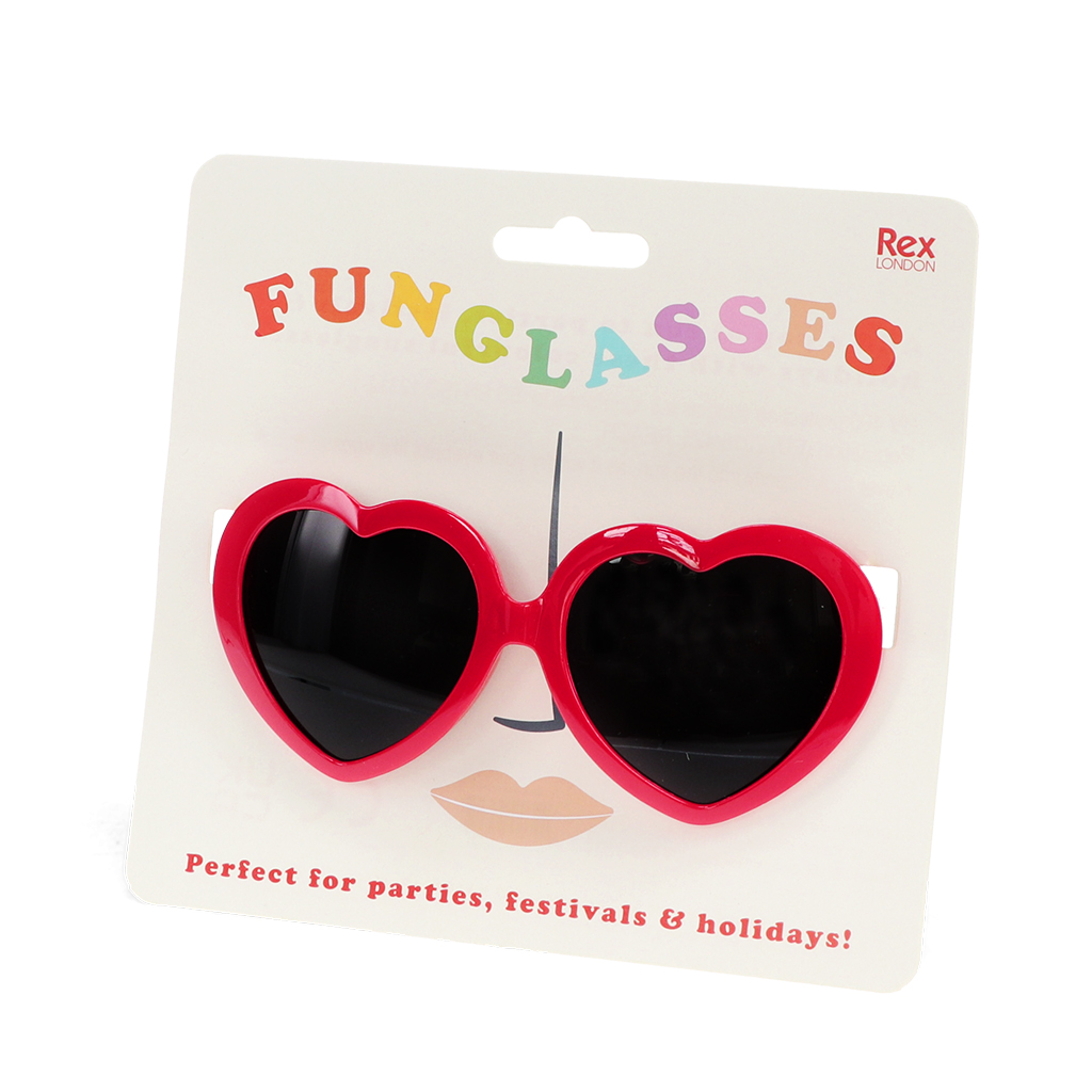 funglasses - red heart sunglasses
