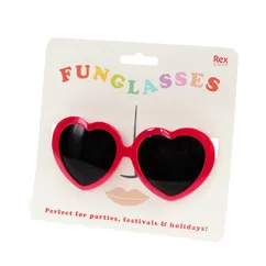 funglasses - lunettes de soleil cœur rouge funglasses - lunettes de soleil cœur rouge
