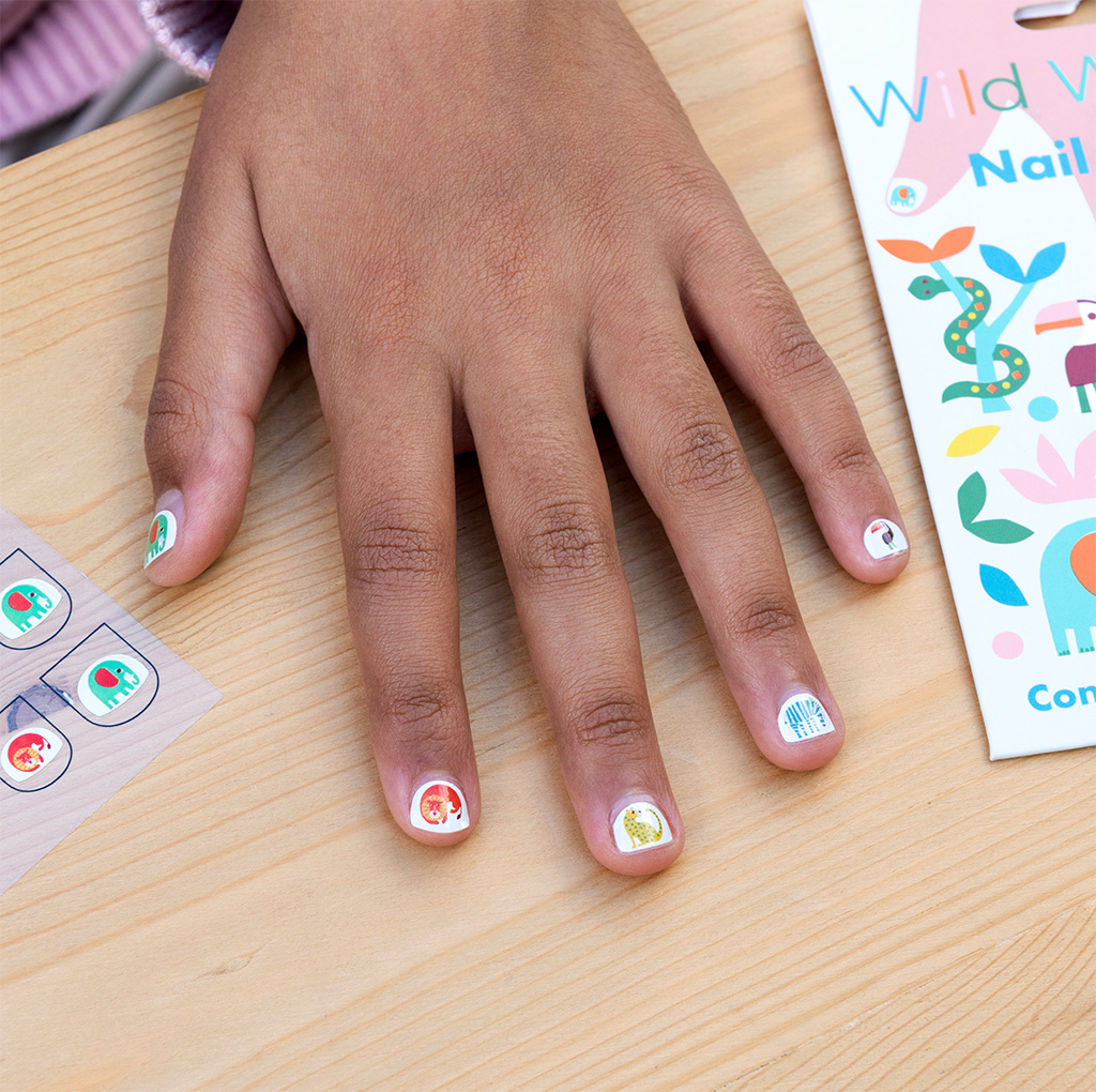 children's nail stickers - wild wonders