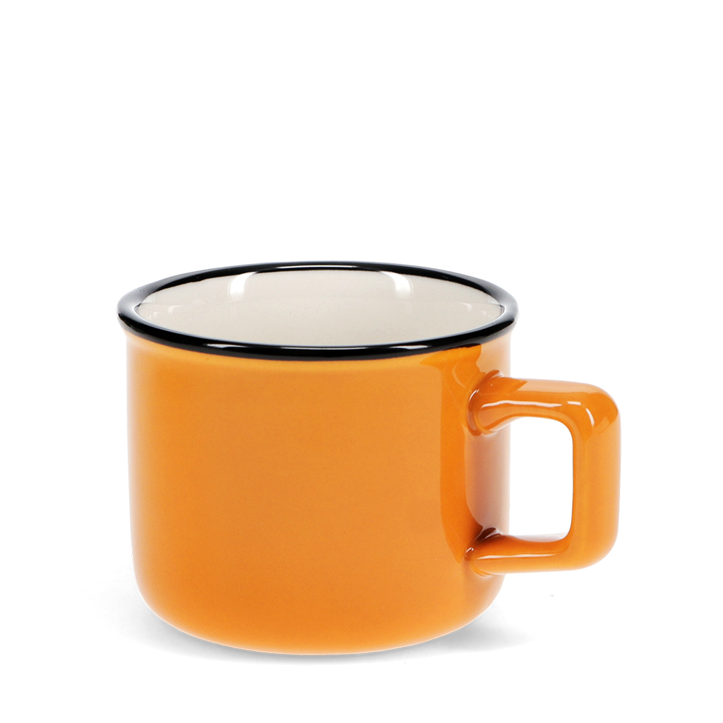 espresso-tasse aus steingut 125 ml - orange