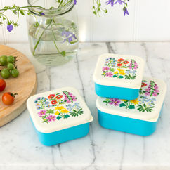 snack boxes (set of 3) - wild flowers