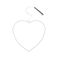 small metal heart led light (14cm)