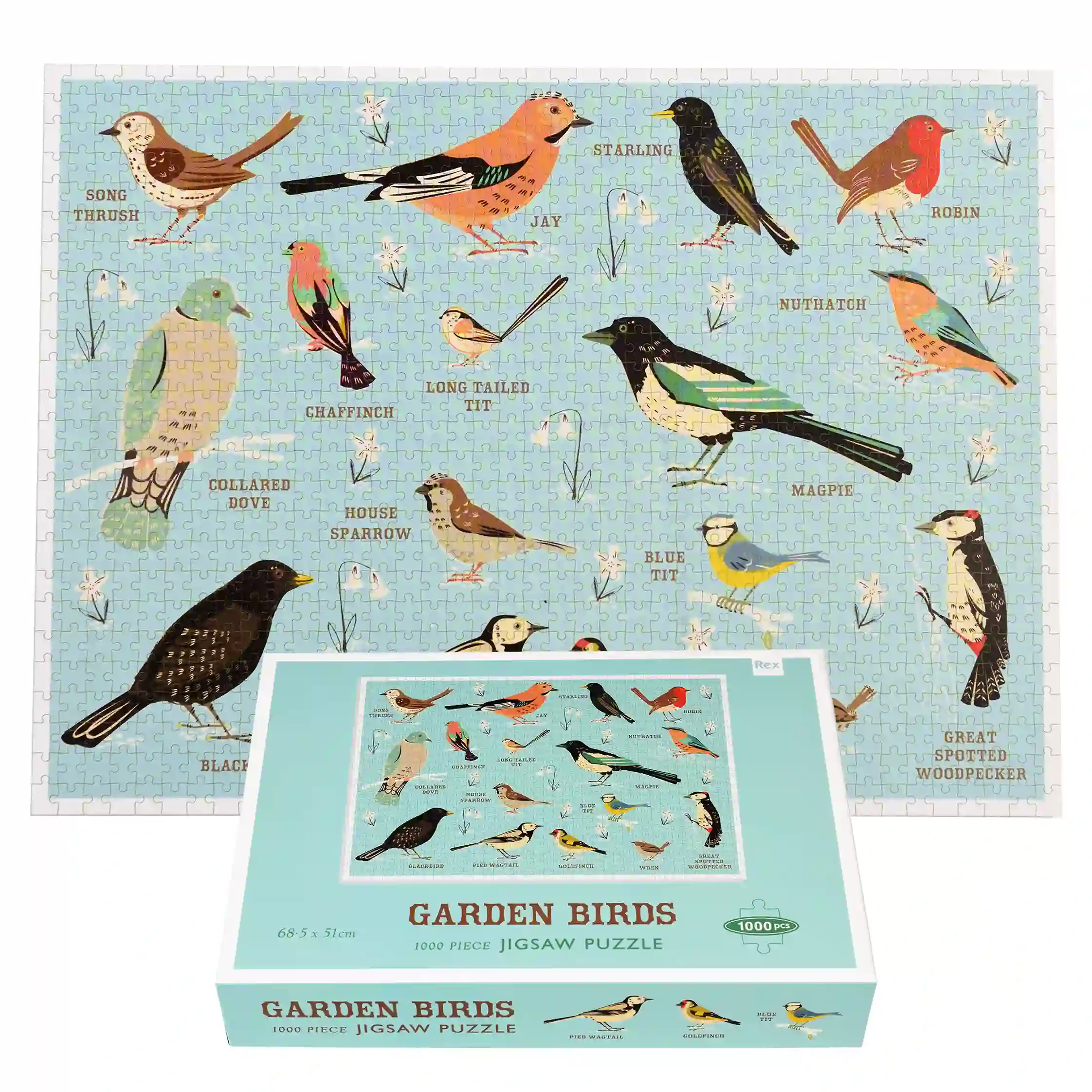 puzzle 1000 pièces garden birds