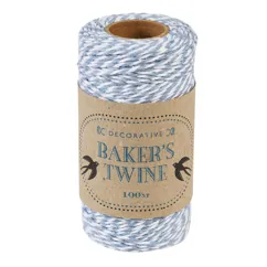 roll of twine (100m) - blue and white roll of twine (100m) - blue and white