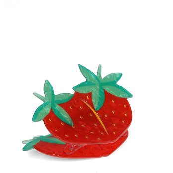 hair claw clip - strawberries