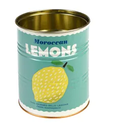 storage tins (set of 2) - lemons and harissa