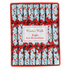 mini-weihnachtsbaumdekoration winter walk (packung mit 8 stück)