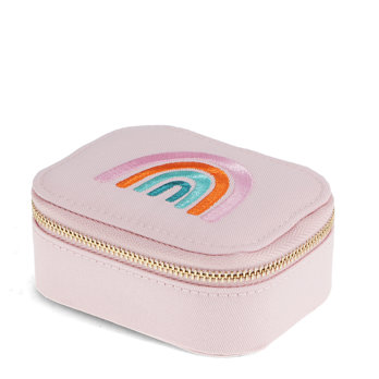 mini travel jewellery box - rainbow