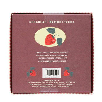 chocolate shaped notebook