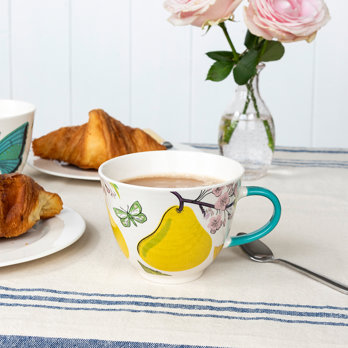 large ceramic mug 550ml - pear