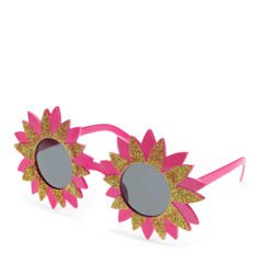 funglasses - lunettes de soleil étoile rose et or