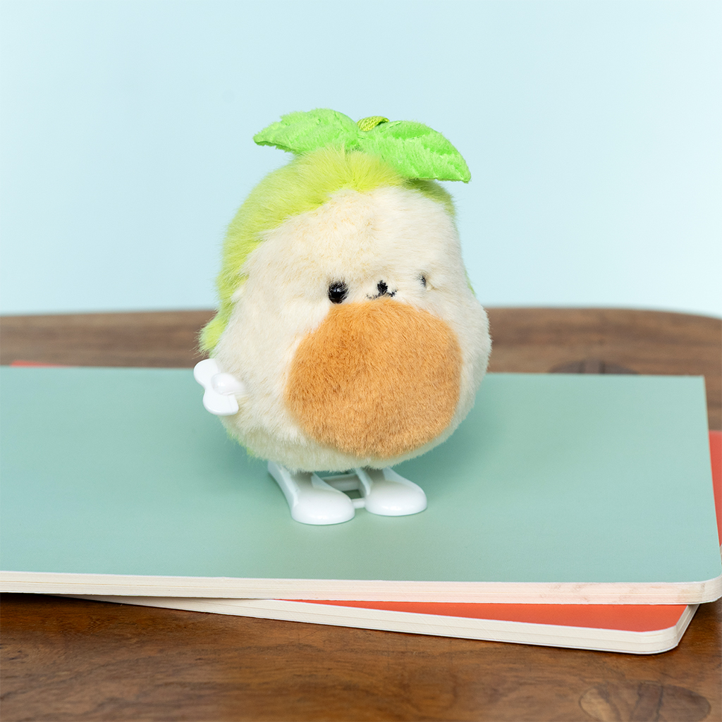 fluffy wind-up toy - avocado