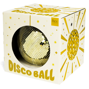 hanging disco ball (20cm) - gold