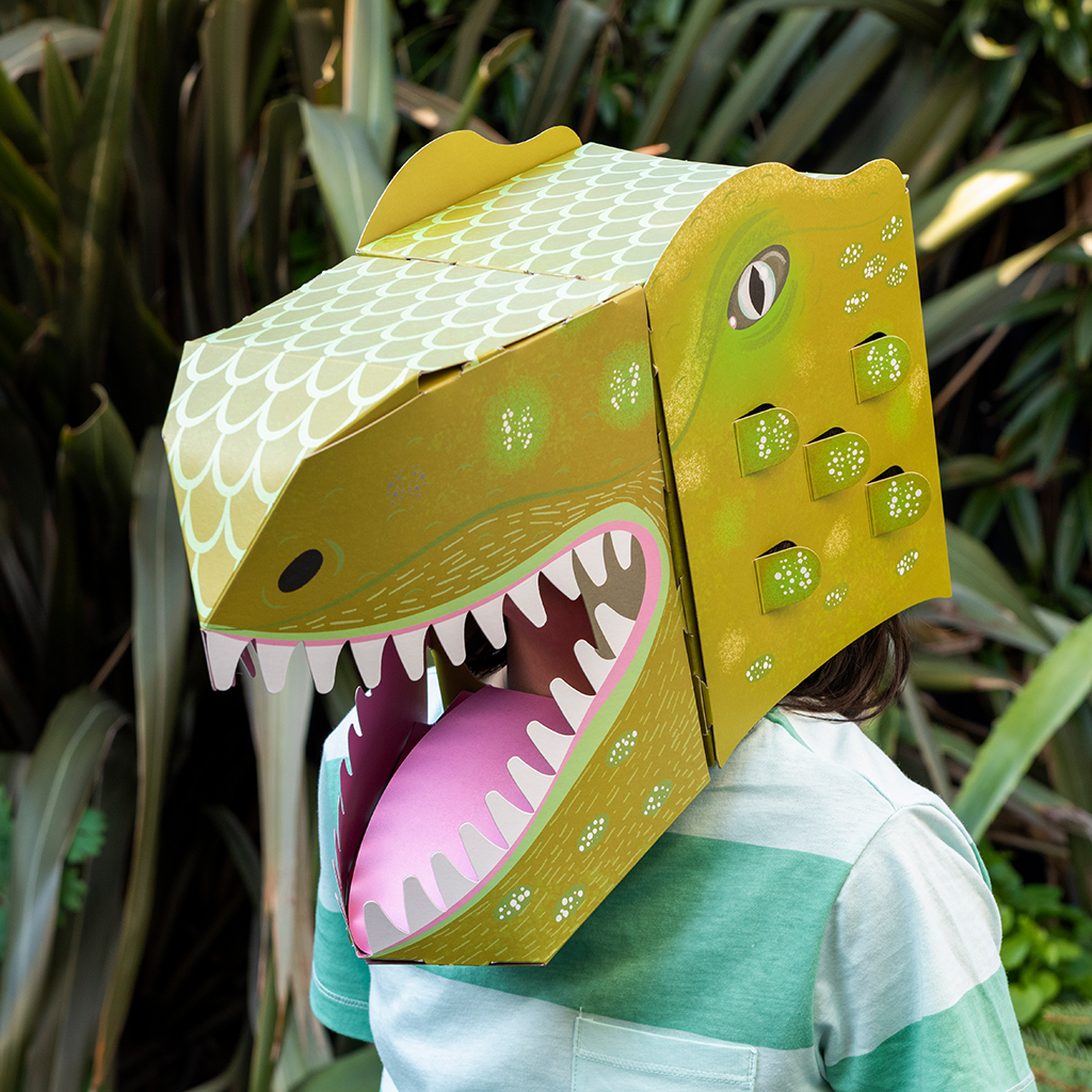 make your own dinosaur head