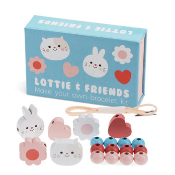 kit bracelet de perles en bois - lottie and friends