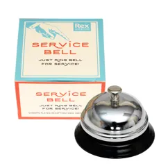 classic service bell in a retro-style box