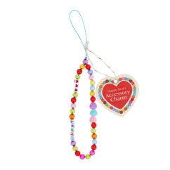 handy-anhänger aus perlen – happy heart