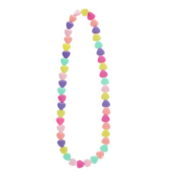 multicolour necklace - hearts