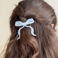 hair clip - blue bow
