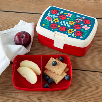 boîte à lunch avec plateau - ladybird