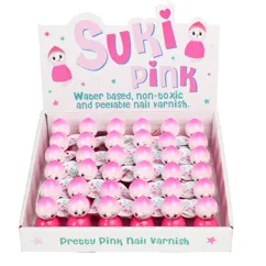 pink water-based children's nail varnish